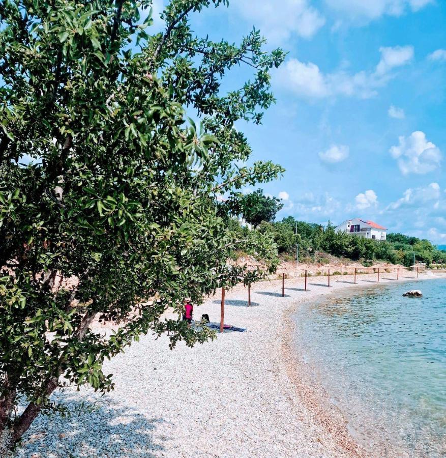Modern Seeview Apartment Maslenica With Free Wifi, Free Parking, 300M From Beach Luaran gambar
